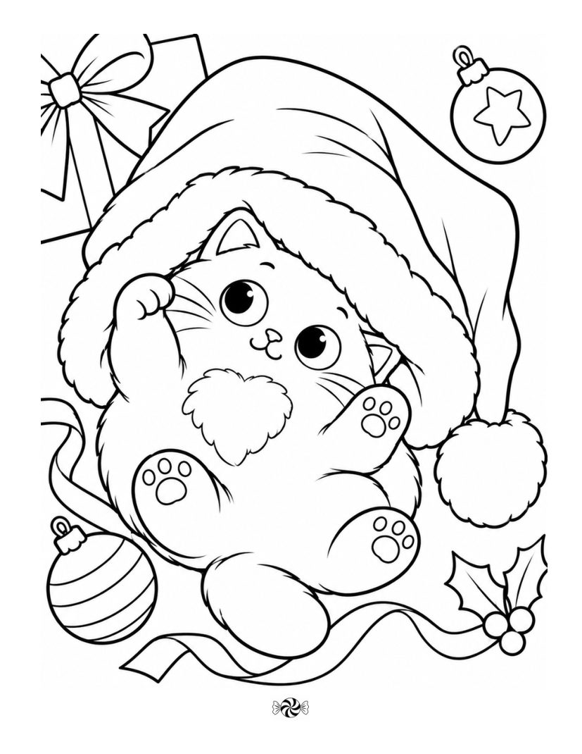 Hollyberry Lane simple coloring page