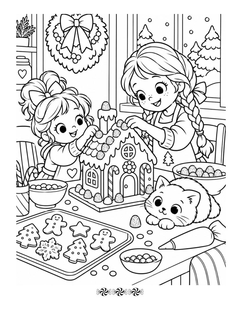 Hollyberry Lane detailed coloring page