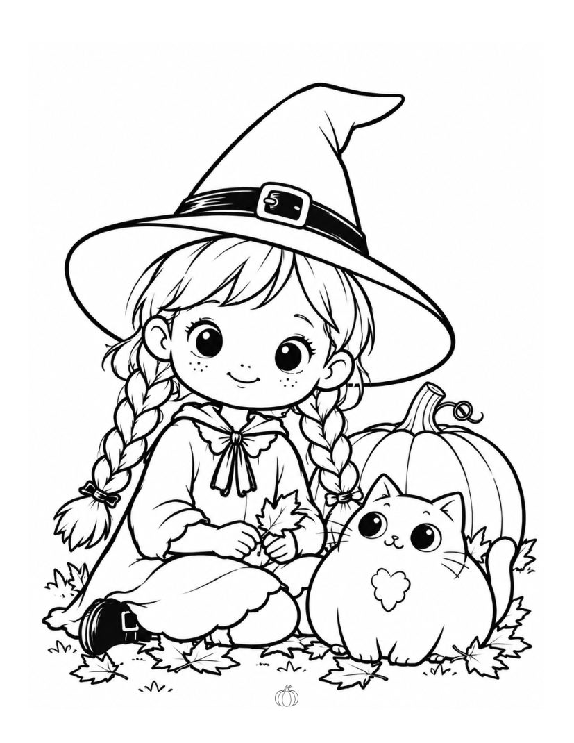Spooky Lane simple coloring page